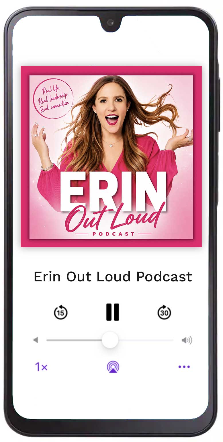 Erin Out Loud podcast cover with Erin Pash